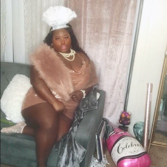 COPY - FASHION NOVA|||Rose Gold Sequin Dress - Picture 2 of 6